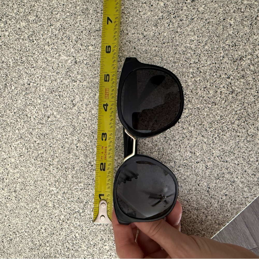 Prada Black Round Women's Sunglasses with Dark Lenses - Picture 7 of 9